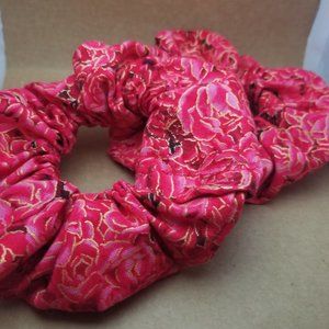 Rose and Gold Handmade Scrunchie